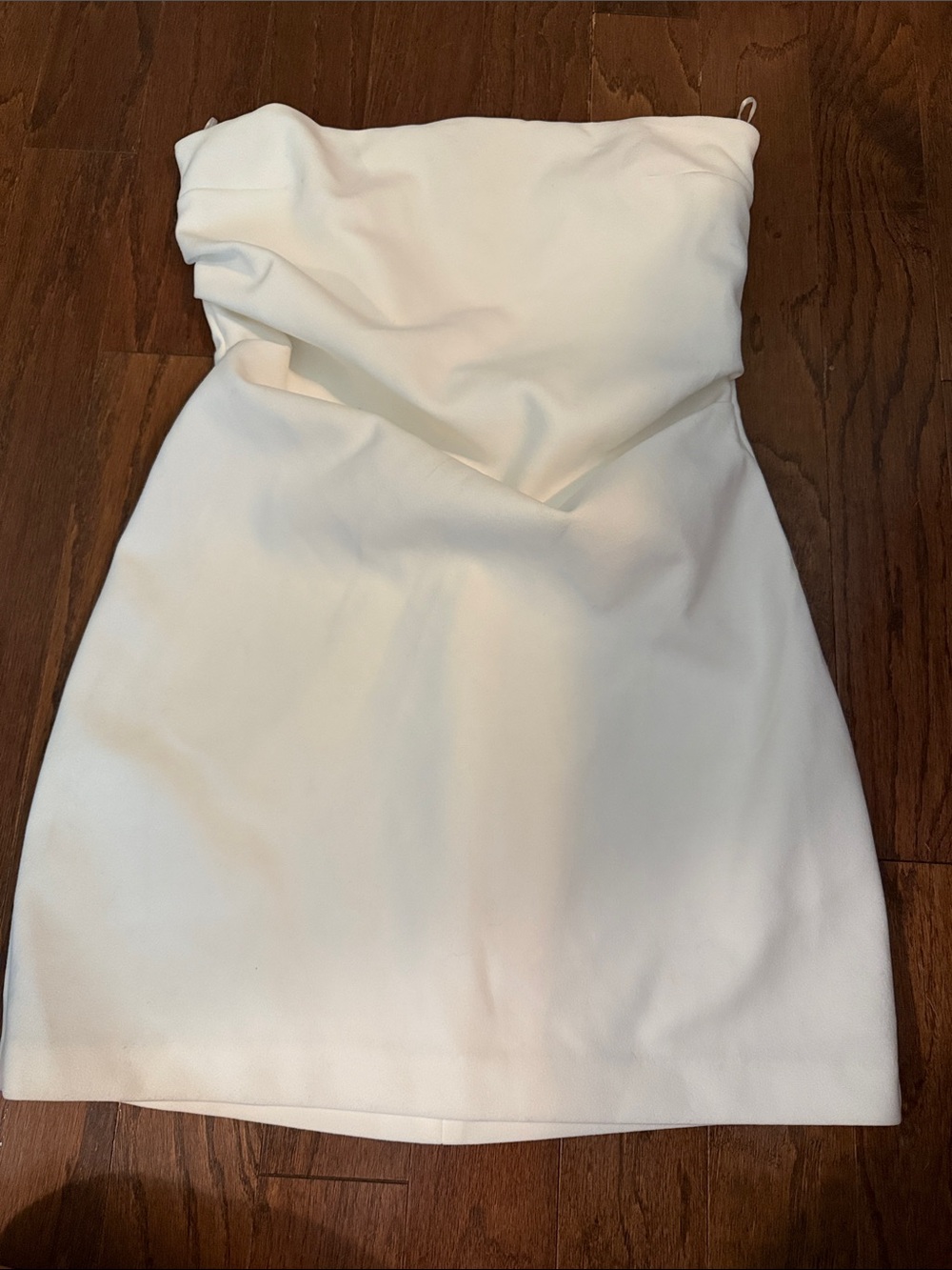 Zara Strapless Cream Mini Dress